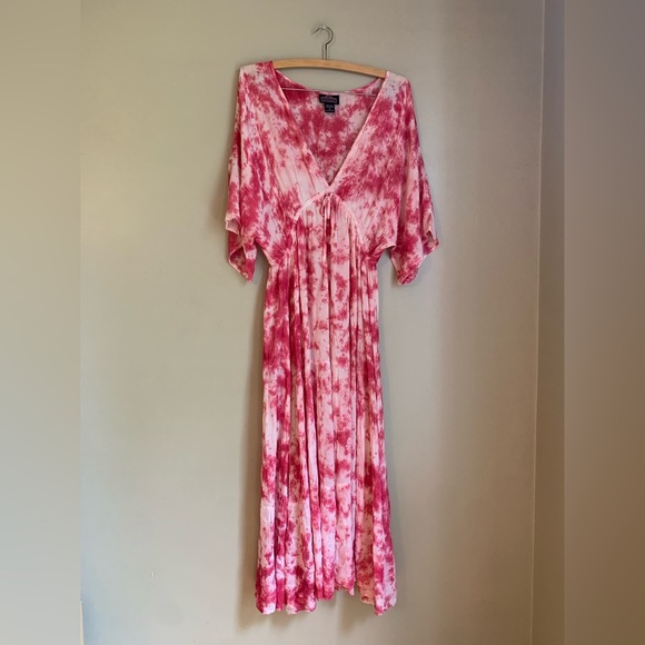 Angie tie dye Dress boho hippie summer beach vacation resortwear - Picture 1 of 8